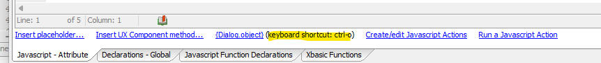 Using Ctrl-O while editing JavaScript.